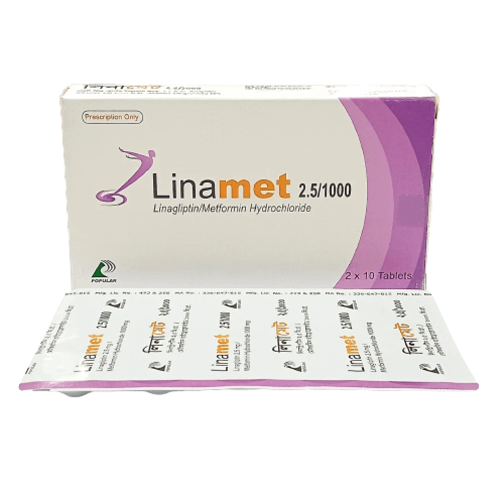 Linamet 2.5/1000mg Tablet