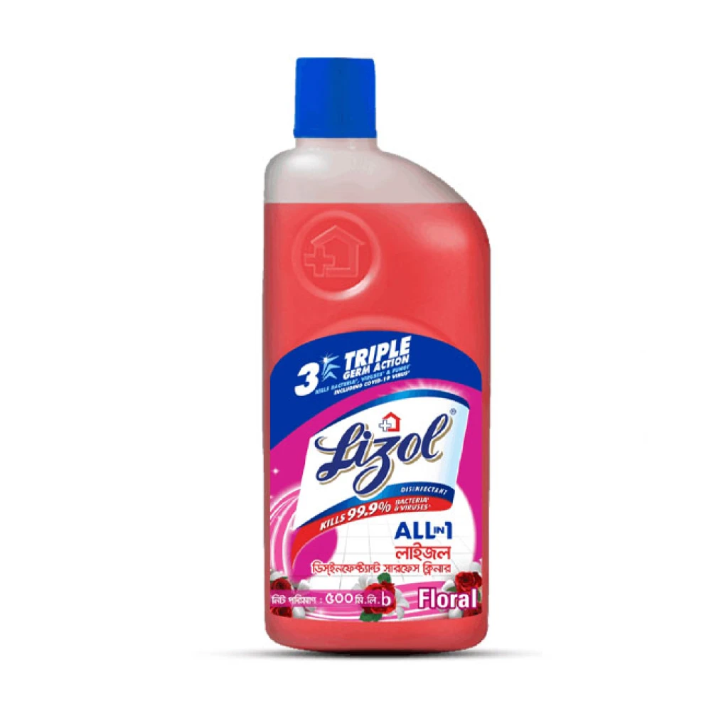 Lizol Floral Disinfectant Surface Cleaner 500ml