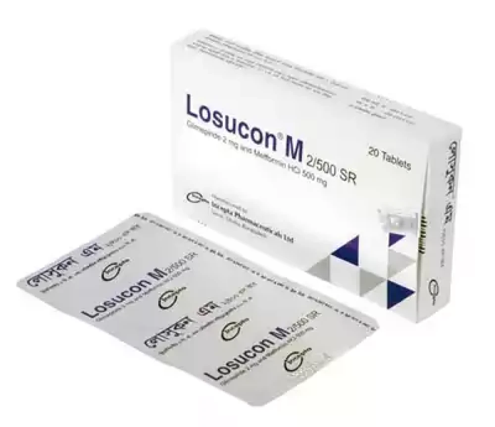 Losucon M 2/500 mg SR Tablet