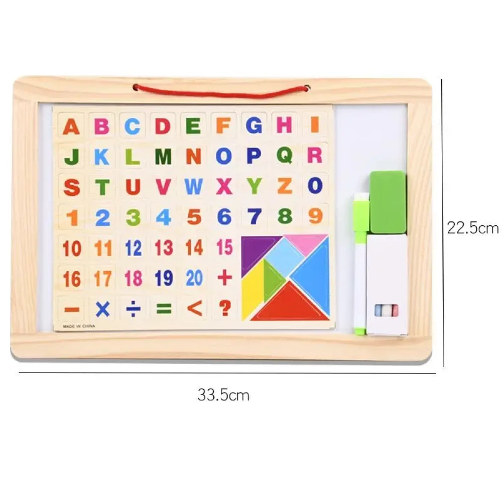 Magnetic Wooden Blackborad & Whiteboard