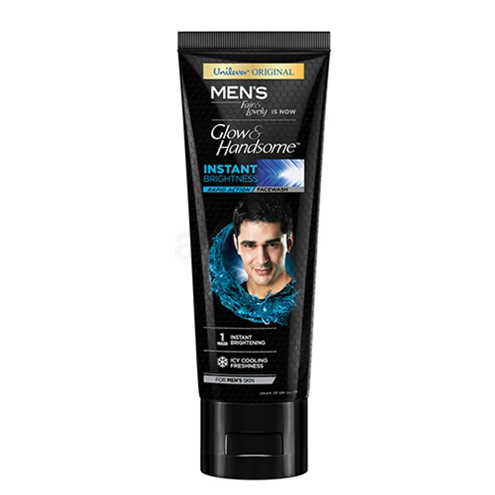 Men's Glow & Handsome Instant Brightness Facewash 100gm