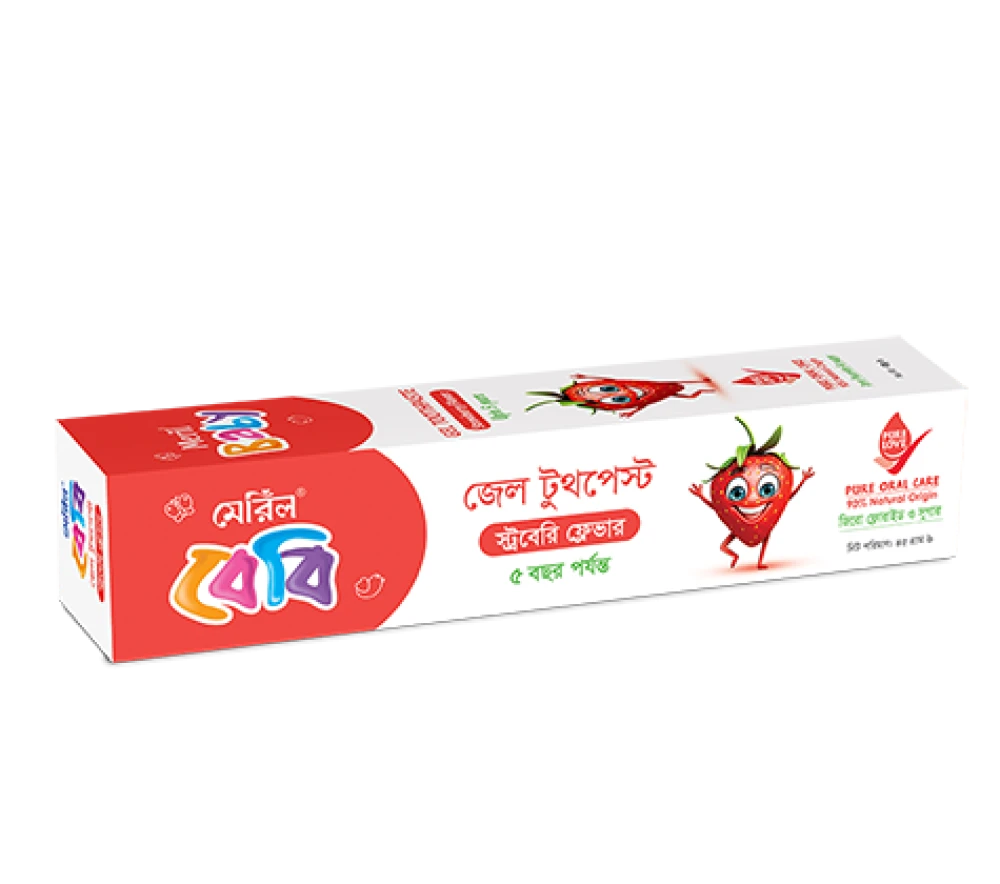 Meril Baby Strawberry Gel Toothpaste 45g