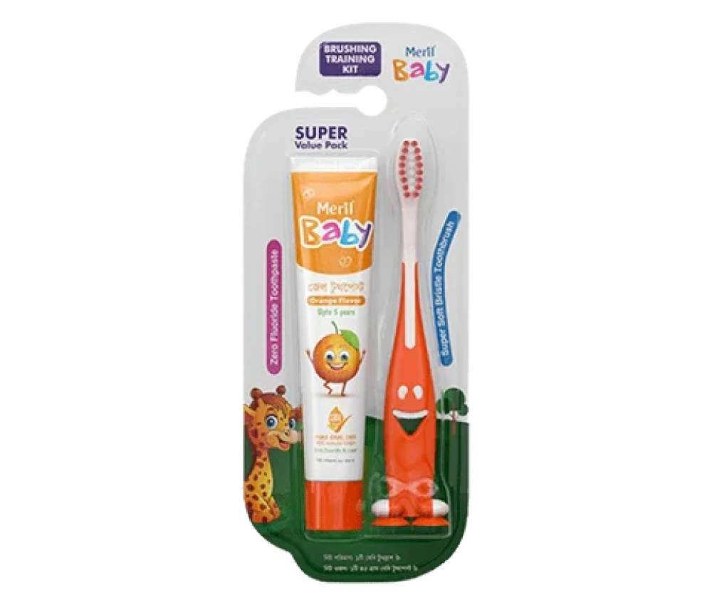 Meril Baby Super Soft Brushing Toothbrush Kit