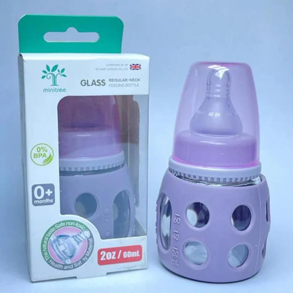 Minitree Glass Feeding Bottle 60ml