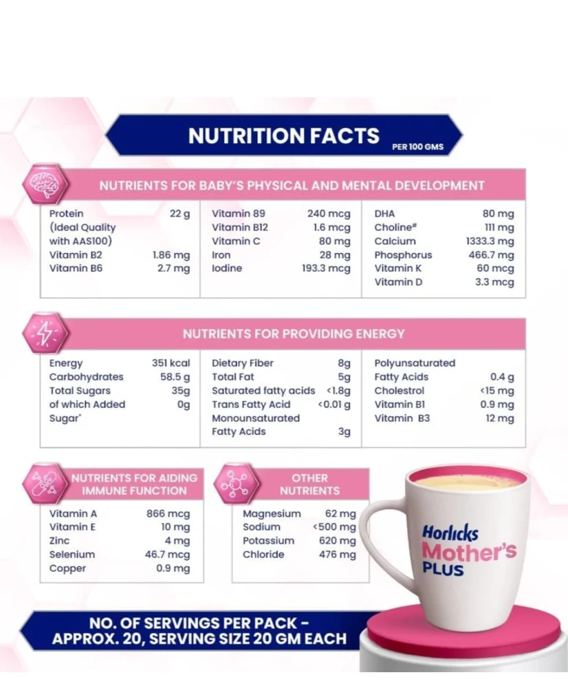 Horlicks Mothers Plus 350g