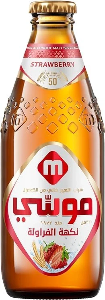 Moussy Non Alcoholic Beer Strawberry Flavour 330ml