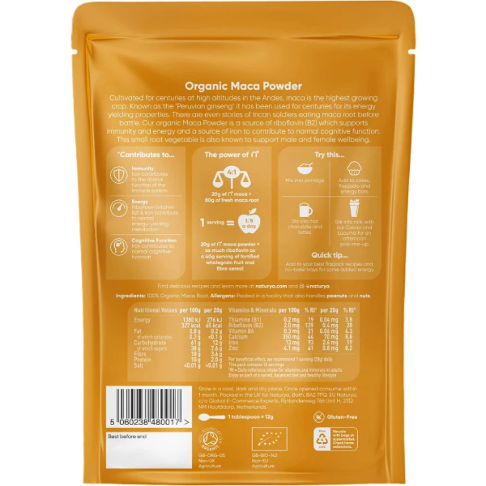 Naturya Organic Maca Powder 300gm