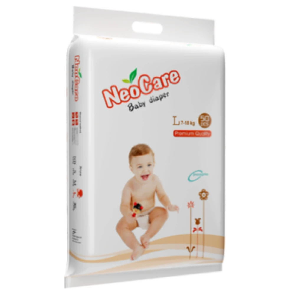 NeoCare Baby Diaper Large Premium L 7-18 Kg 50 Pcs