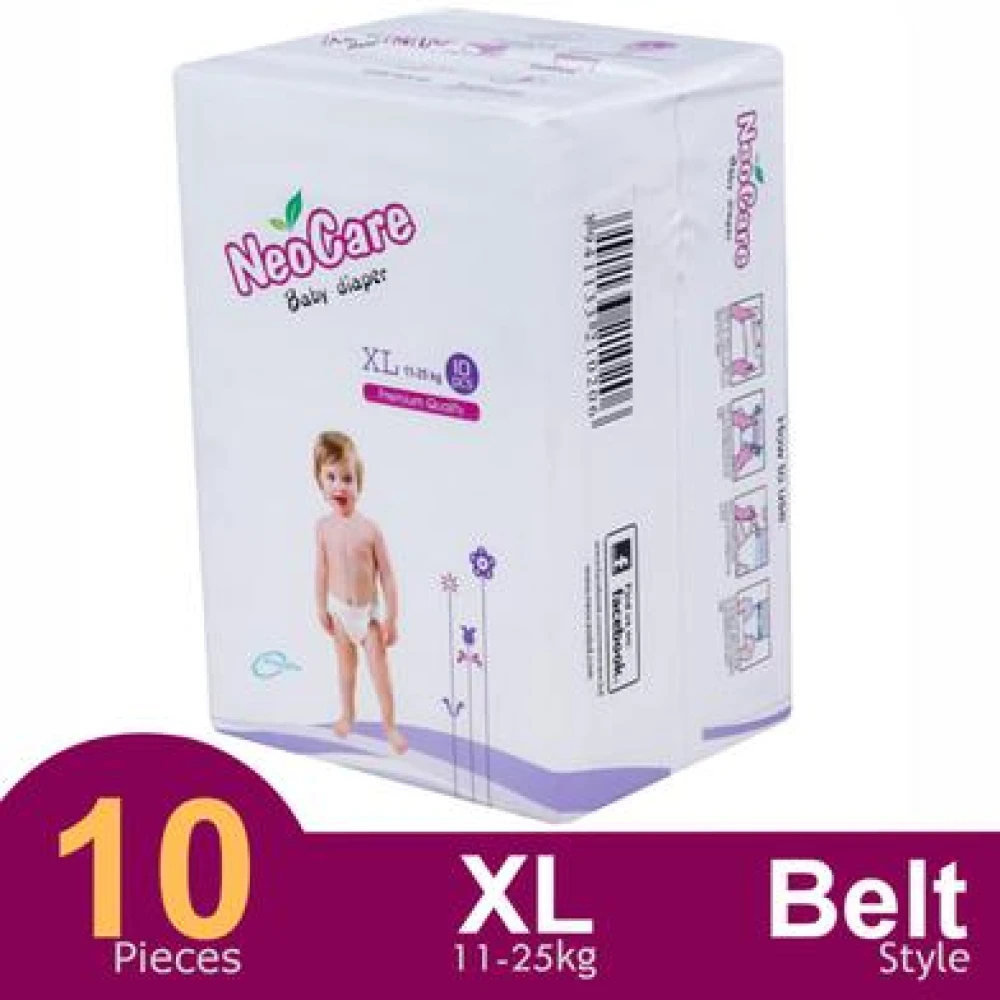 Neocare Belt System Baby Diaper XL 11-25 Kg 10 Pack