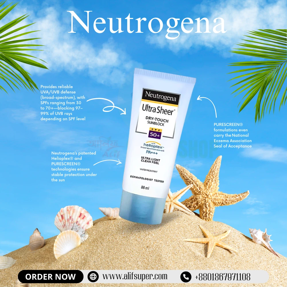 Neutrogena Ultra Sheer Dry-Touch Sunblock SPF 50+ 80g