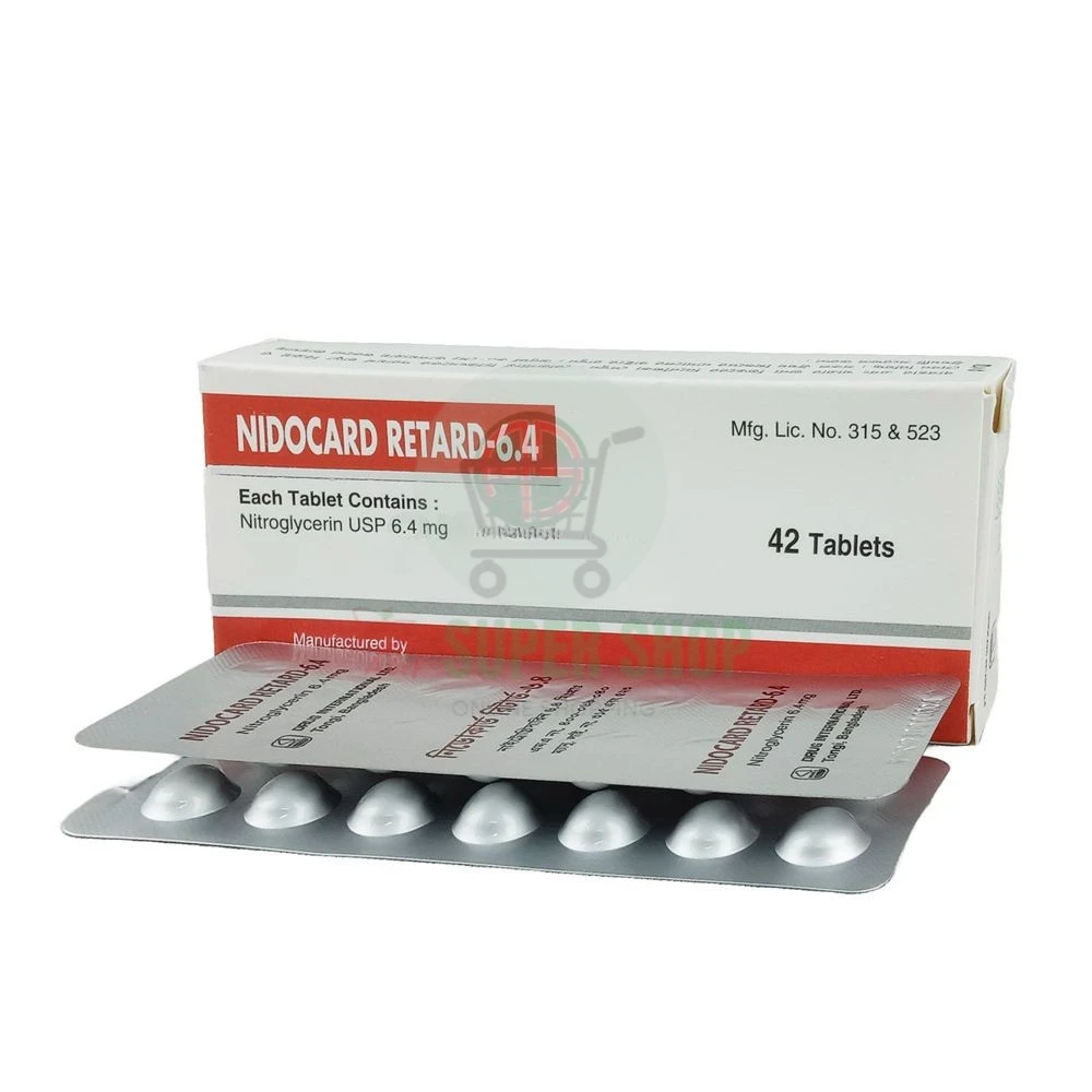 Nidocard Retard 6.4mg Tablet