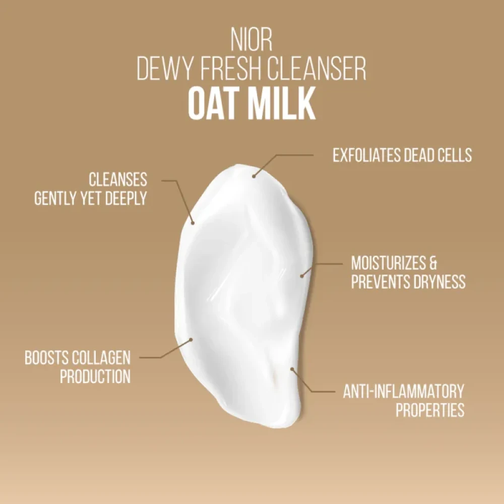 Nior Oat Milk Dewy Fresh Cleanser 100ml