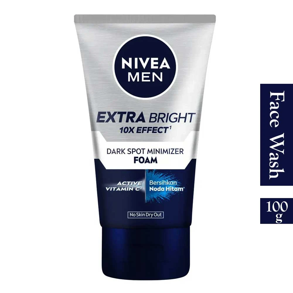 Nivea Men Extrabright 10x Effect Brightening Foam 100g