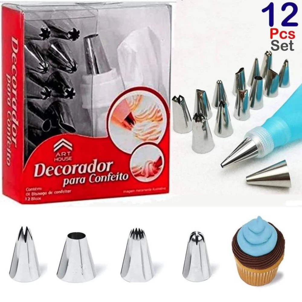 Nozzles For Icing Cake 12 pcs