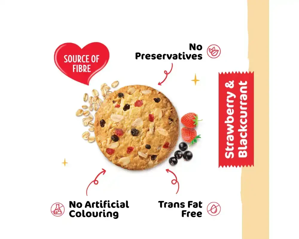 Munchy's Oat Krunch Strawberry & Blackcurrant 208g