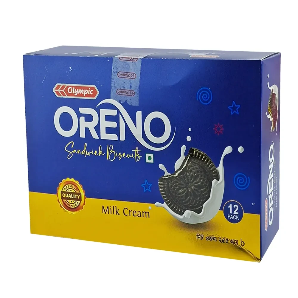 Olympic Oreno Milk Cream Biscuits 255gm