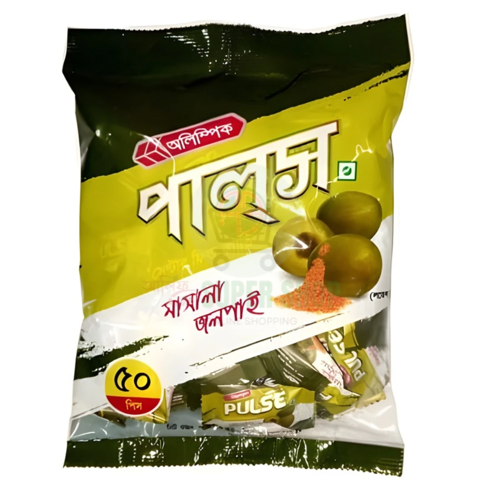 Olympic Pulse Masala Jolpai Candy Pouch Pack 50pcs