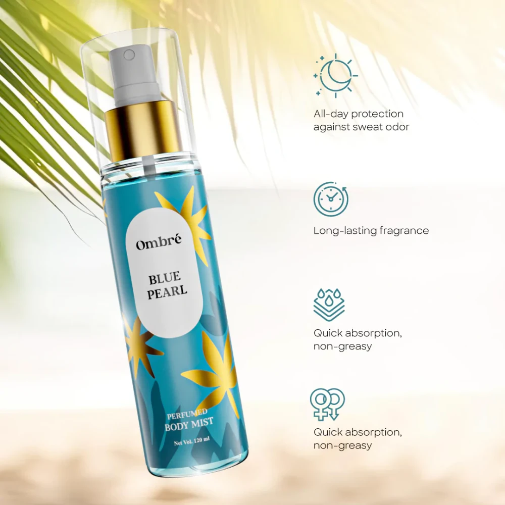 Ombre Perfumed Body Mist Blue Pearl 120ml