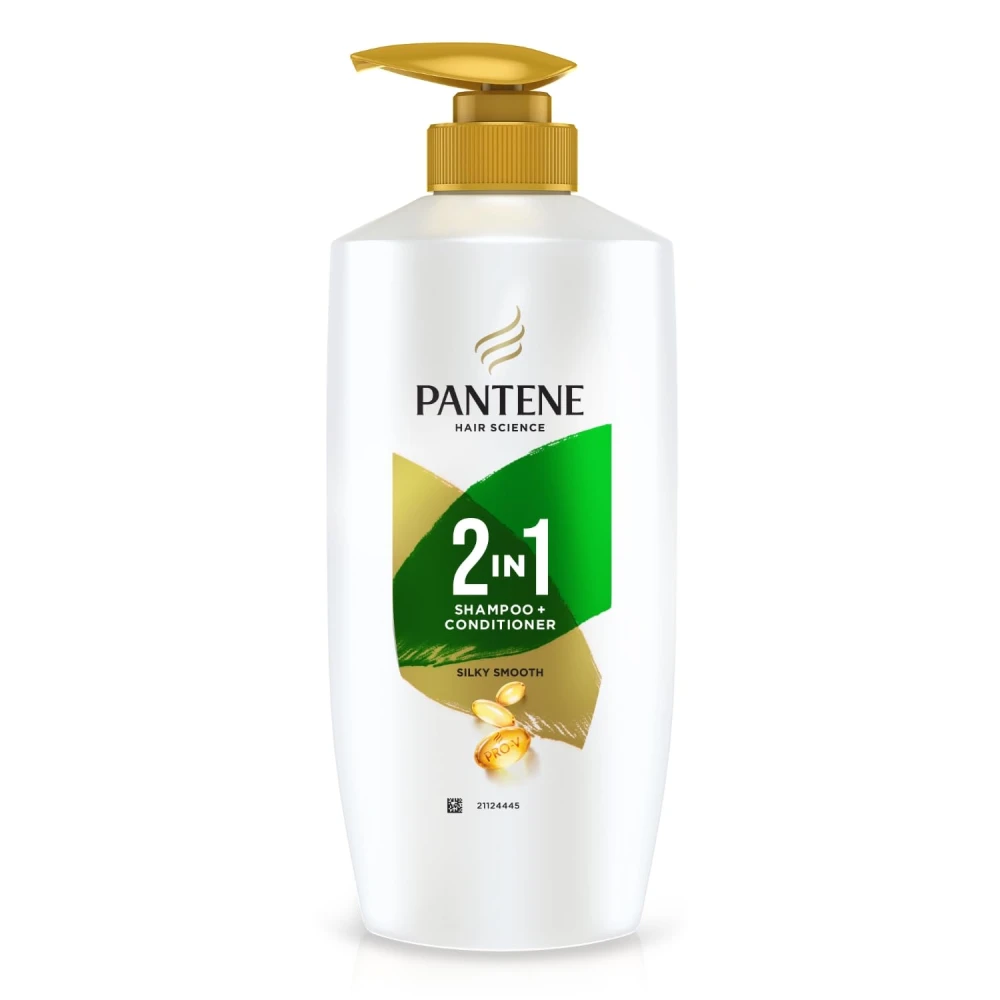 Pantene 2 In 1 Silky Smooth Care Shampoo + Conditioner 650ml