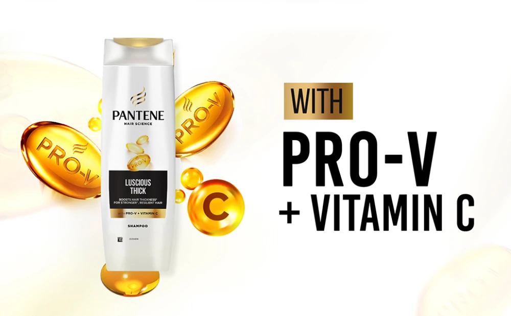 Pantene Luscious Thick Shampoo with 340ml