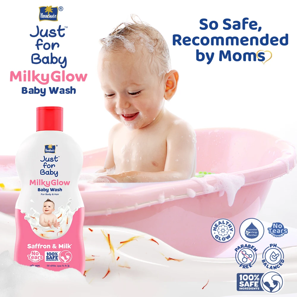 Parachute Just For Baby Milky Glow Wash 200ml
