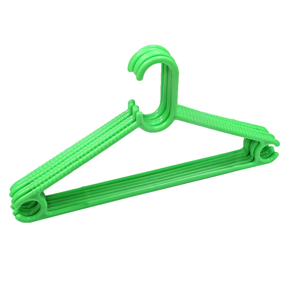 Plastic Hanger Set For Wardrobe (Set Of 6 Pcs)