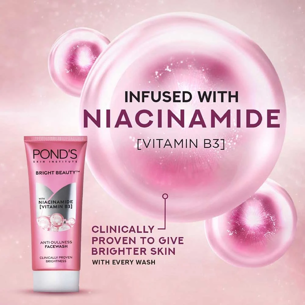 Ponds Niacinamide (Vitamin B3) Facewash 50g