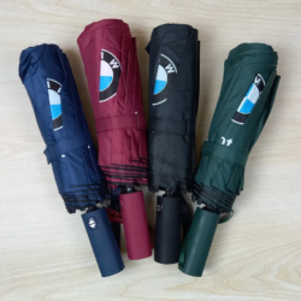 Premium BMW Umbrella 12 Ribs 3 Folding Fully Automatic