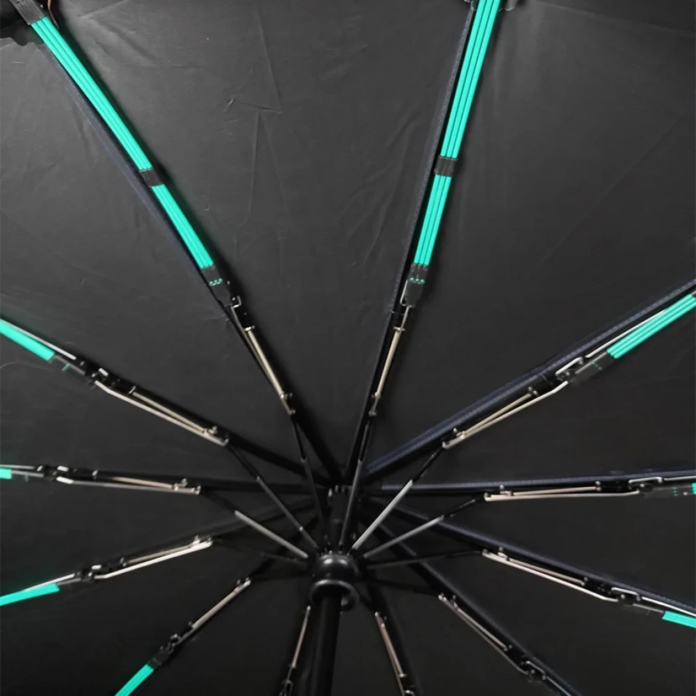 Premium BMW Umbrella 12 Ribs 3 Folding Fully Automatic