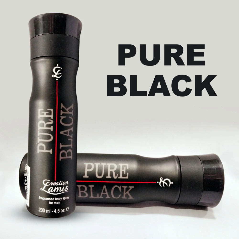 Pure Black Body Spray For Men 200ml