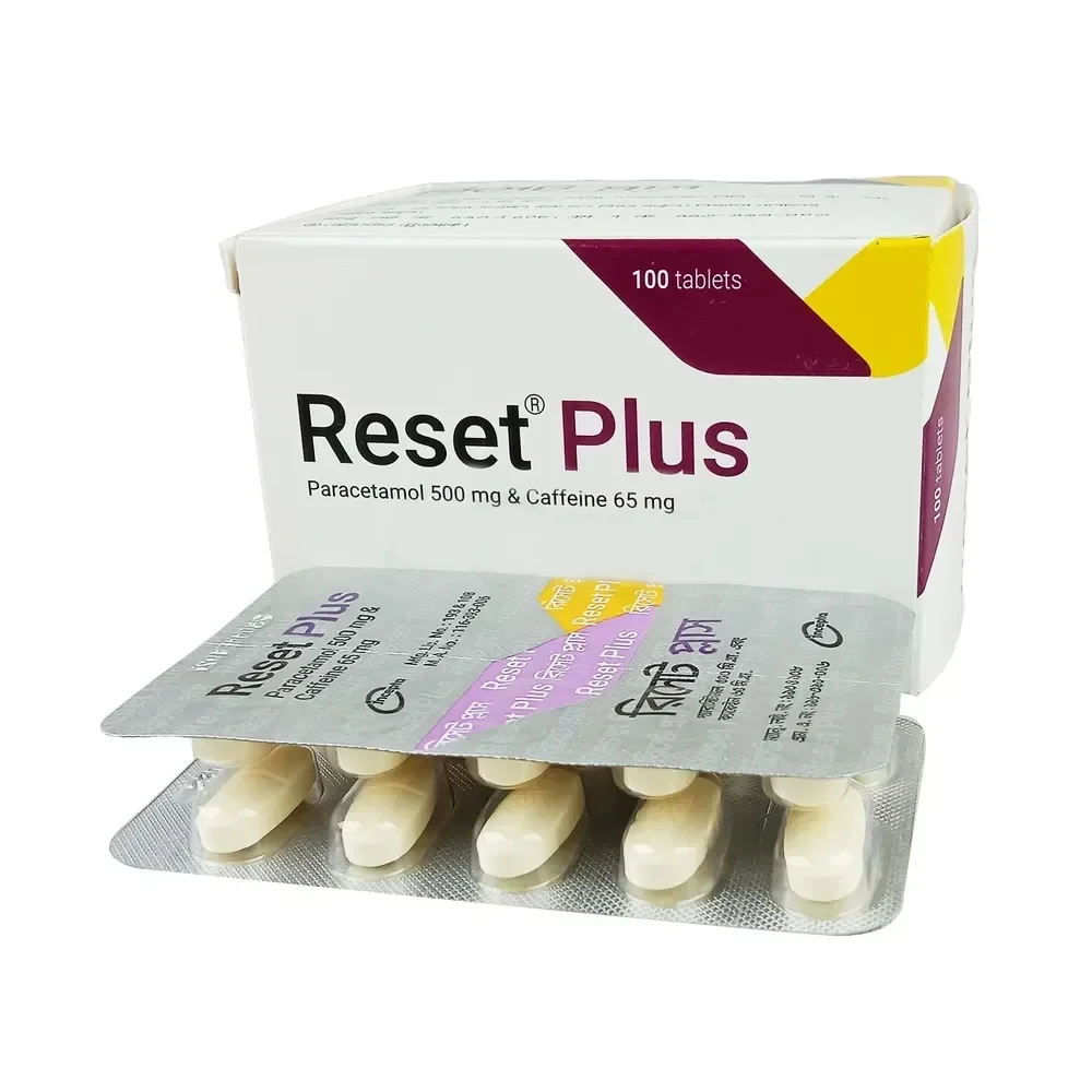 Reset Plus 500 mg+65 mg Tablet