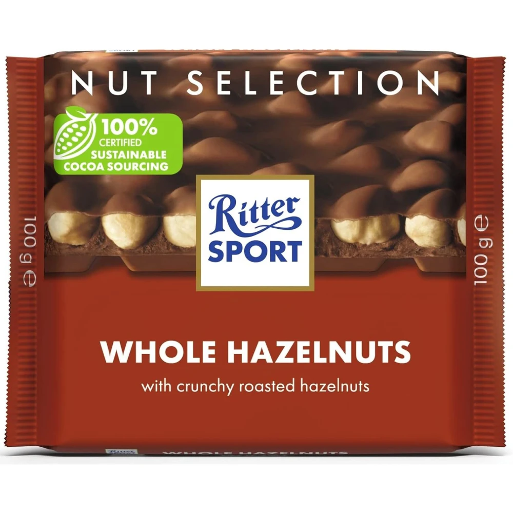 Ritter Sport Hazelnut Milk Chocolate 100g