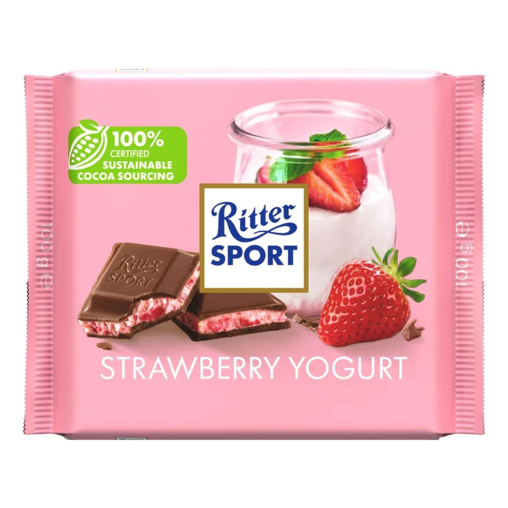 Ritter Sport Strawberry Yogurt 100g