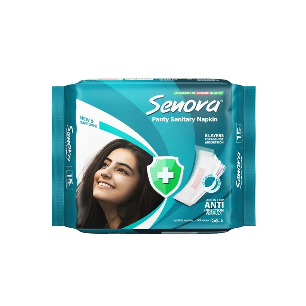 Senora Sanitary Napkin Panty System 15Pcs