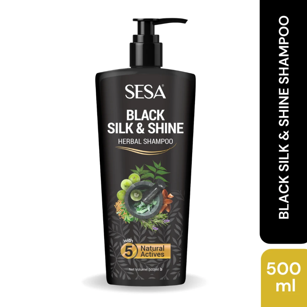 SESA Black Silk & Shine Herbal Shampoo 500ml