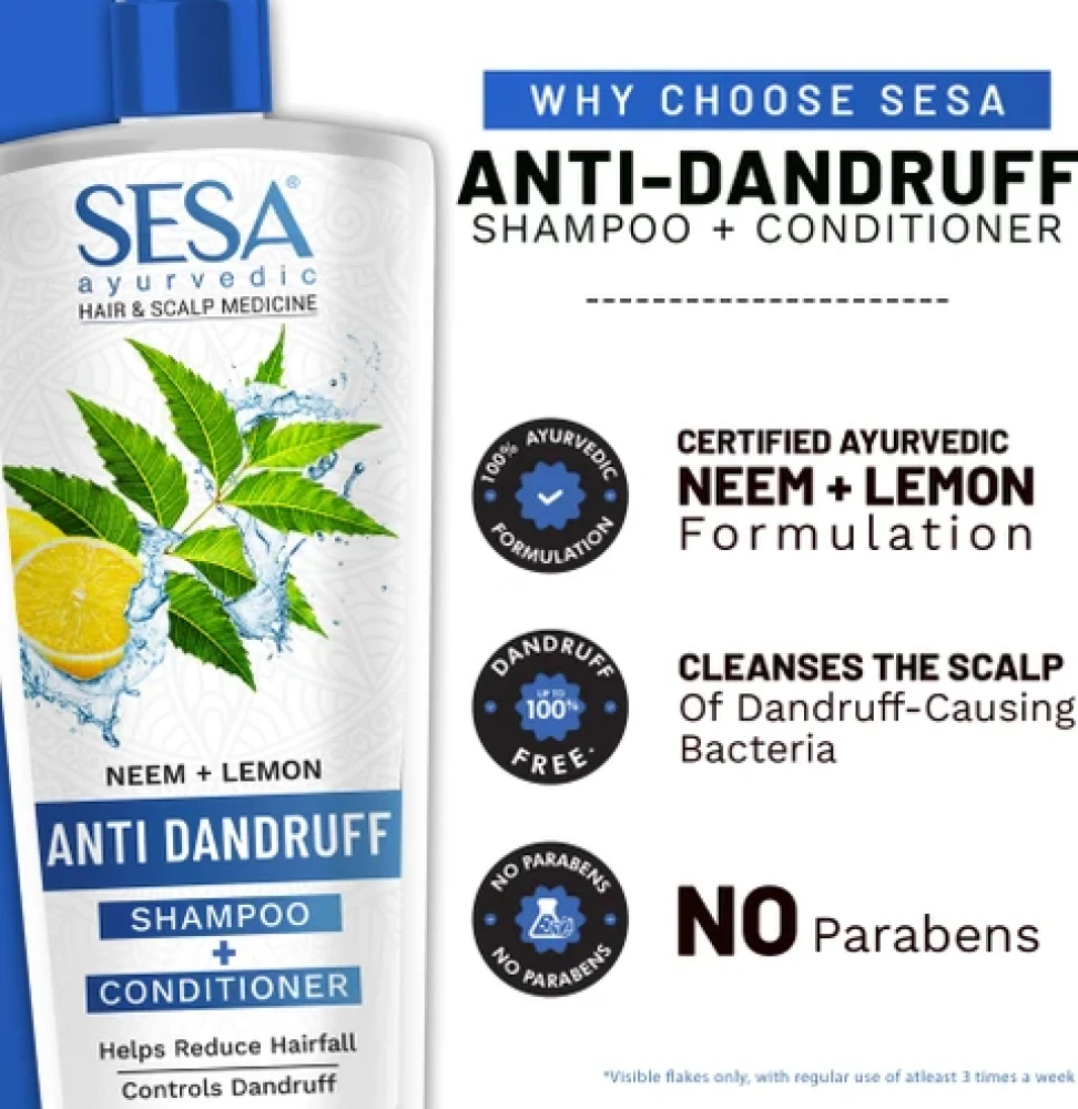 Sesa Herbal Care Anti-Dandruff Shampoo+Conditioner 500ml