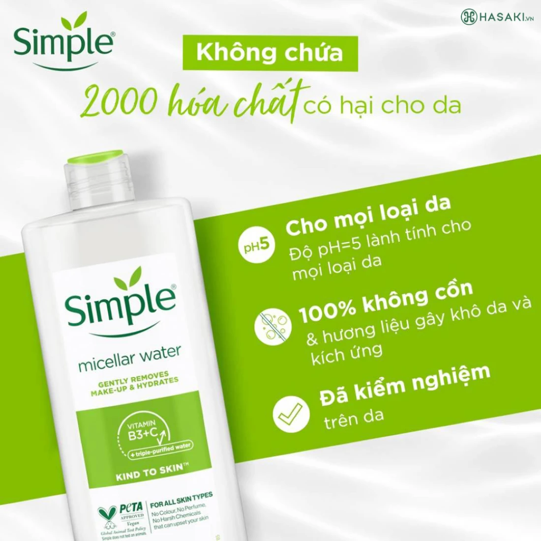Simple Kind To Skin Micellar Cleansing Water 400ml