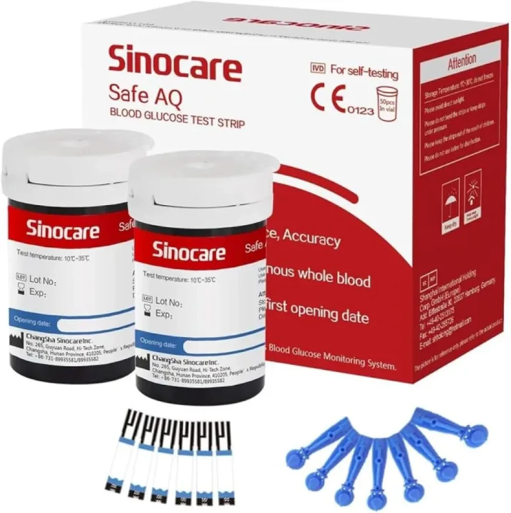 Sinocare Safe AQ Test Strip 1 x 25's Pack