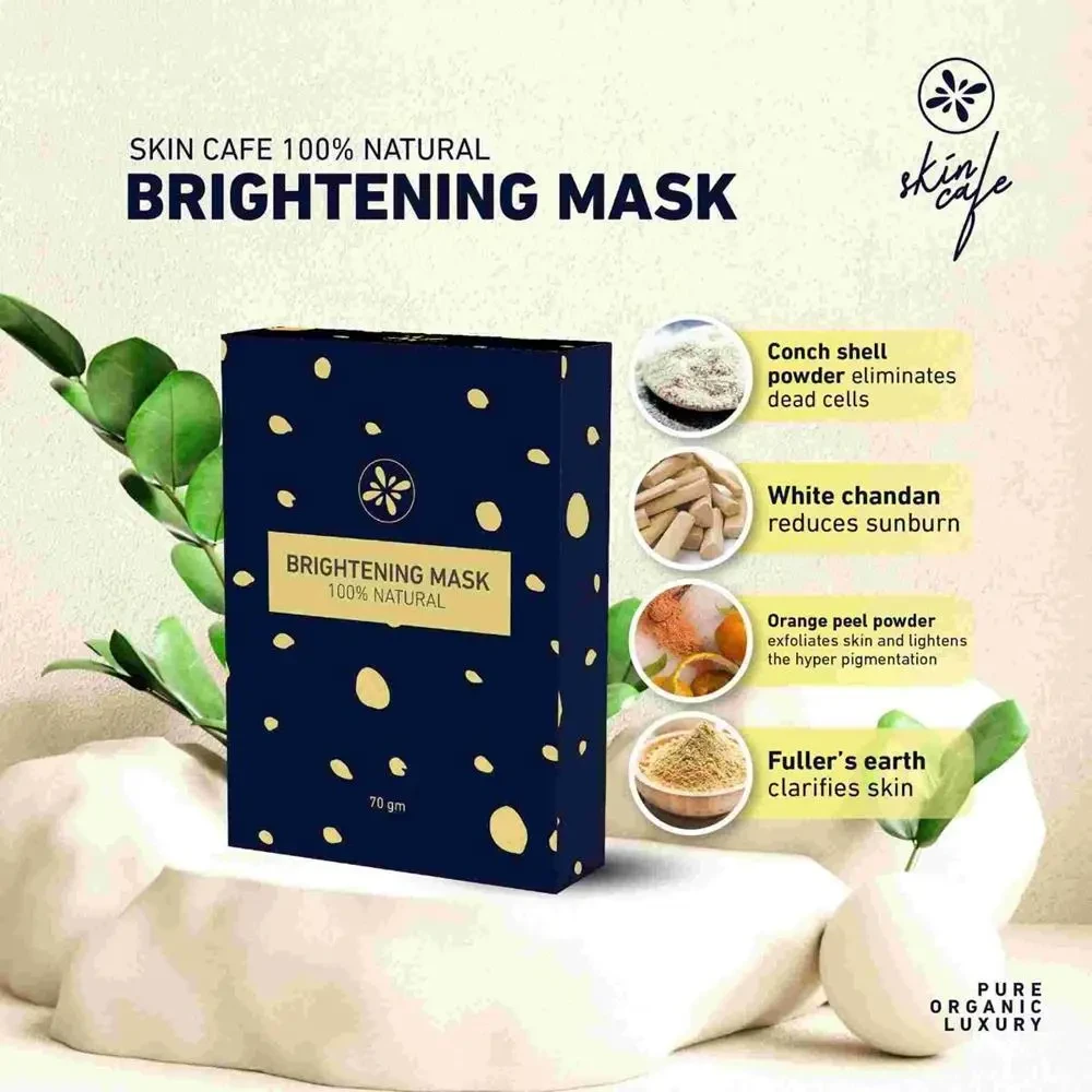 Skin Cafe 100% Natural Brightening Face Mask  70gm