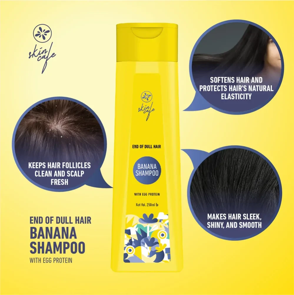 Skin Cafe Banana Shampoo with Egg Protein 250ml