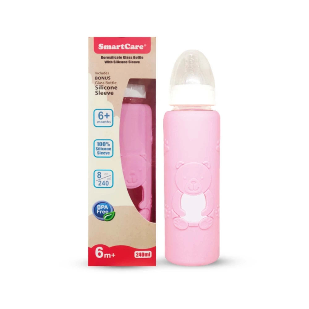 Smart Care Borosilicate Glass Bottle 240ml