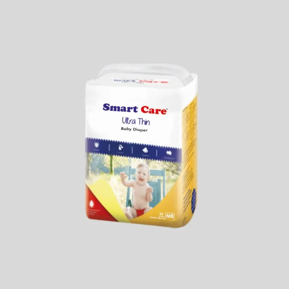 Smartcare Ultra Thin Baby Belt Diaper- (Newborn 10pcs)