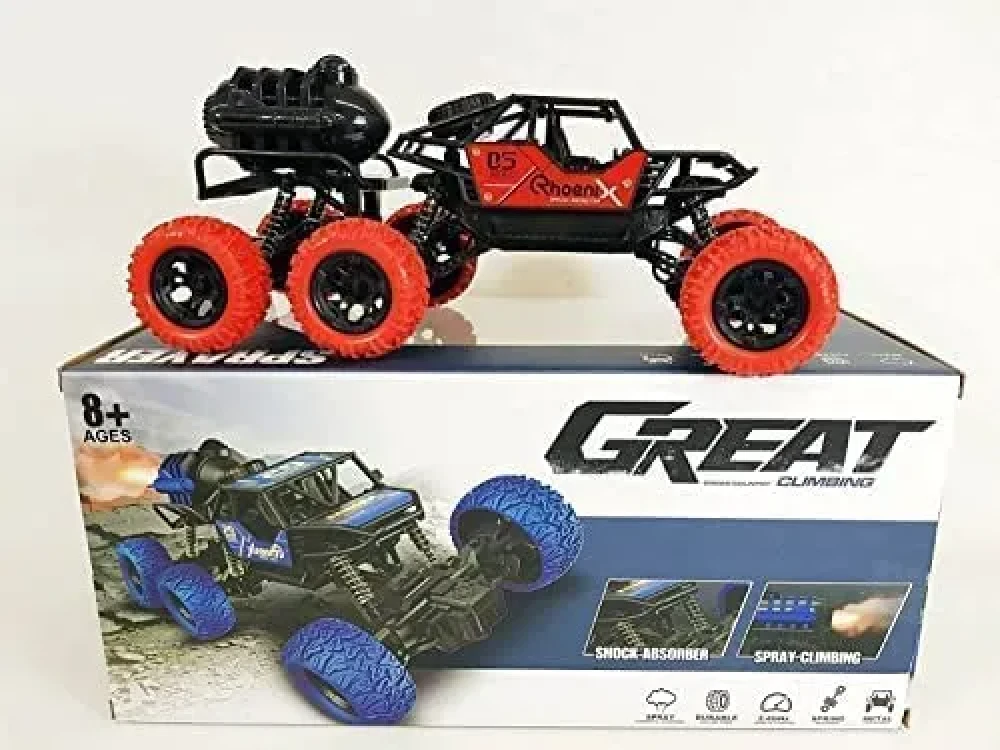 Smoke Climbing Off Road Car