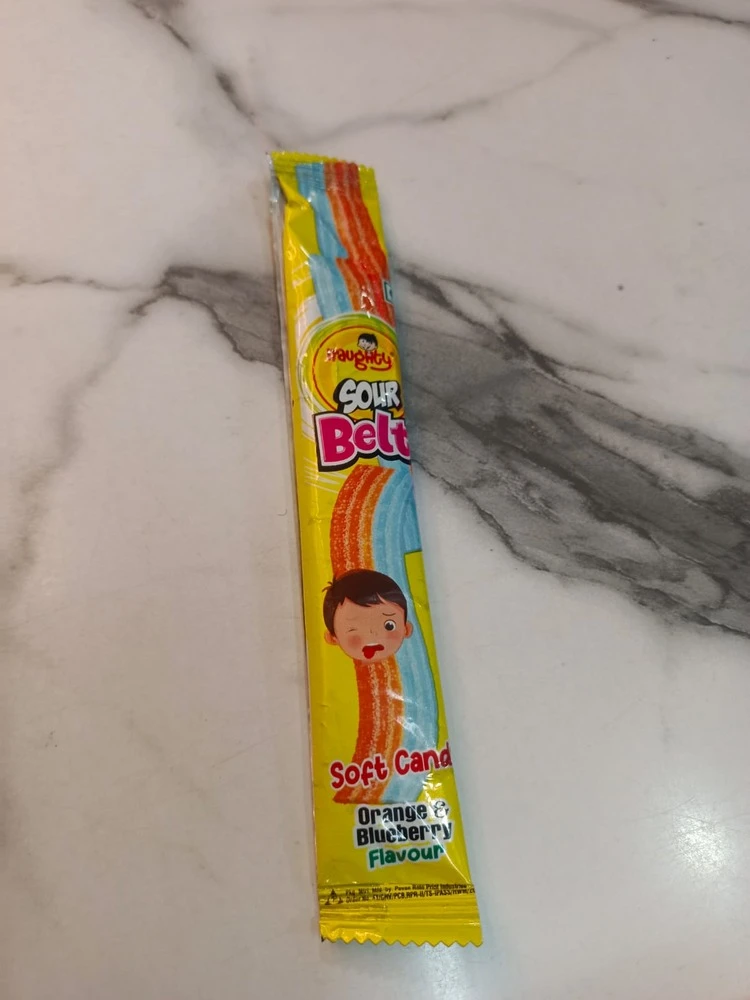 Sour Belt Soft Candy Orange & Blueberry 18g