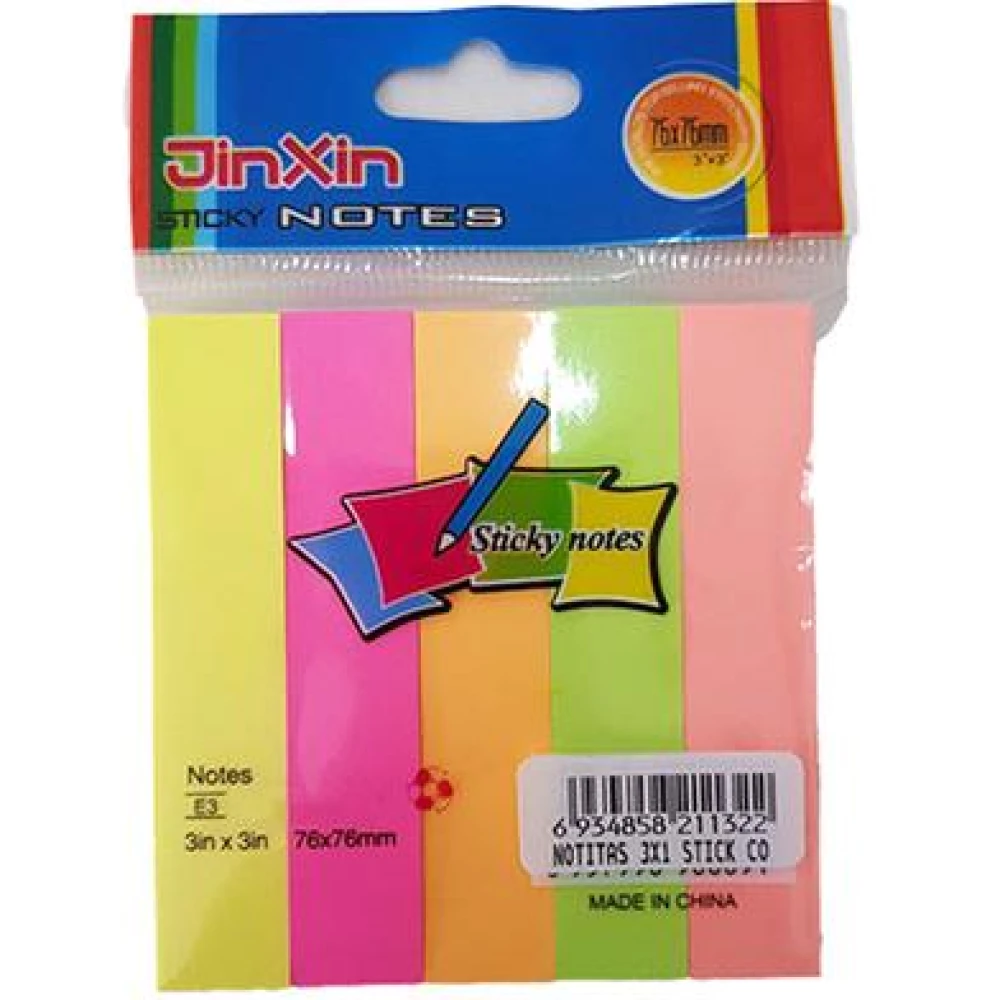 Stick Note Pad 5 Colours