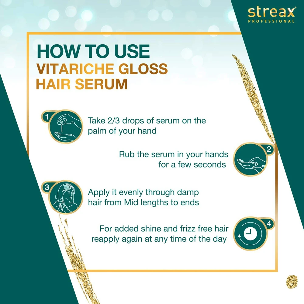 Streax Professional Vitariche Gloss Hair Serum 115ml