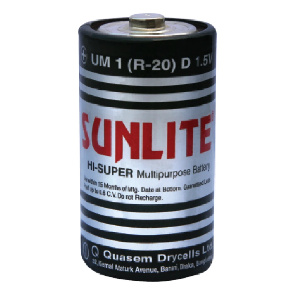 Sunlite D Size Battery UM1 R20 1.5v 1pcs