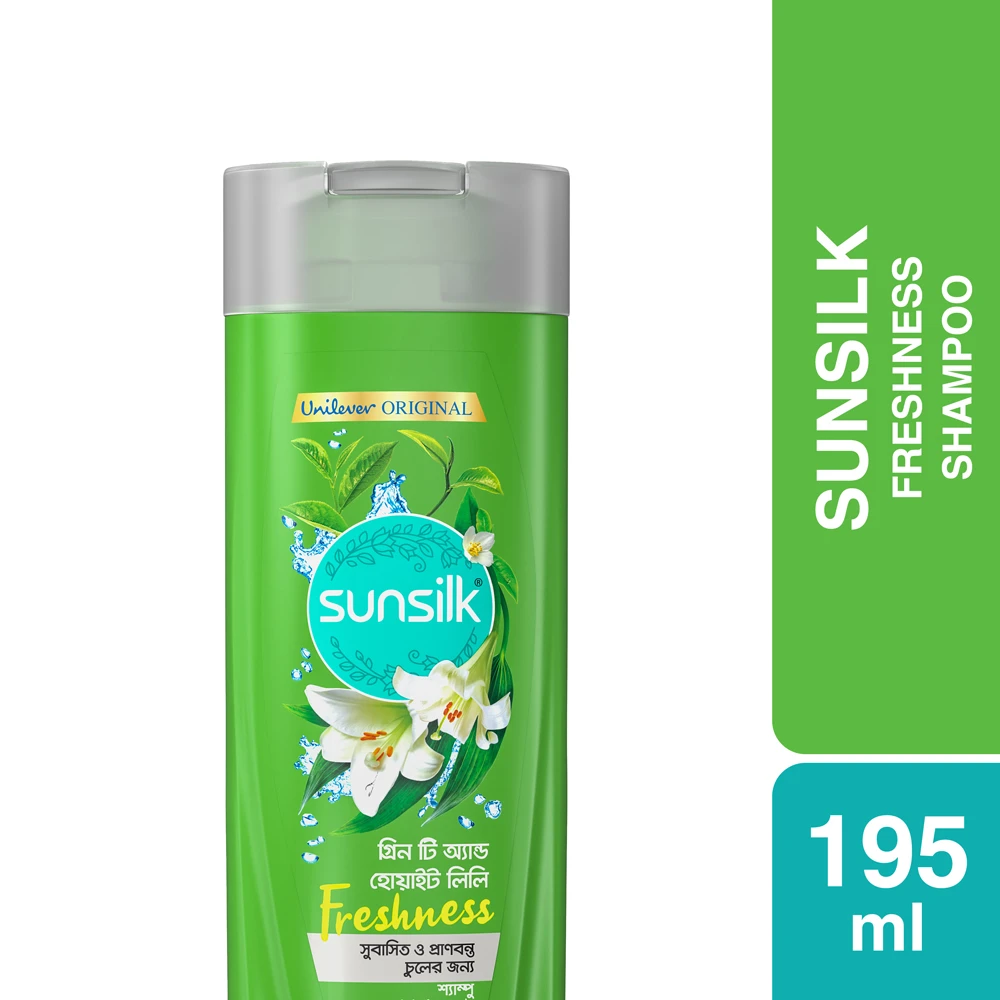 Sunsilk Green Tea & White Lily Freshness Shampoo 195ml