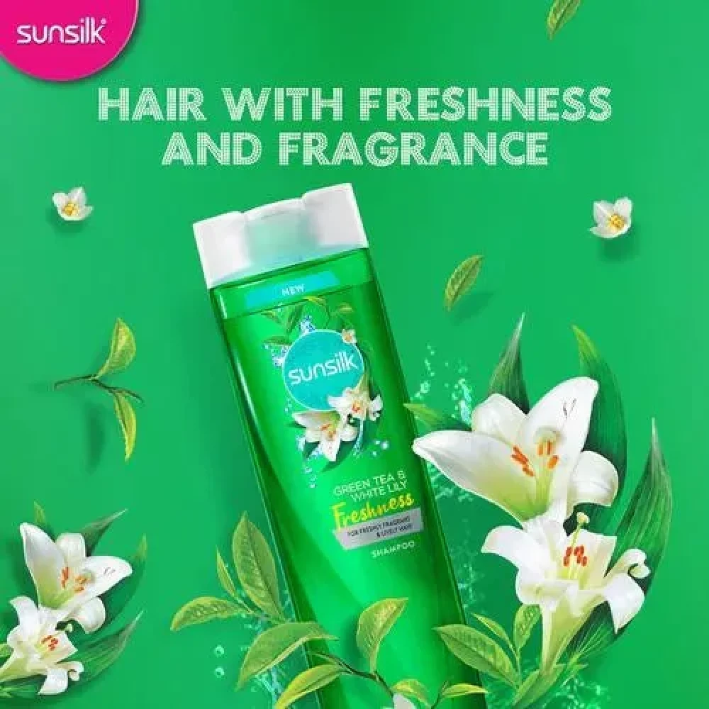Sunsilk Green Tea & White Lily Freshness Shampoo 375ml