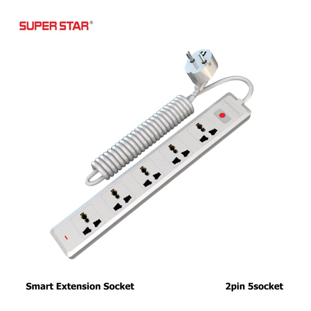 Super Star Evo Extension Socket 5 Outlets